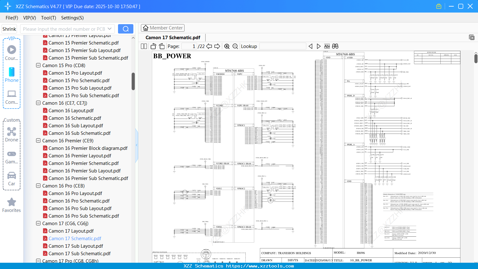 Tecno Camon 17 Schematic